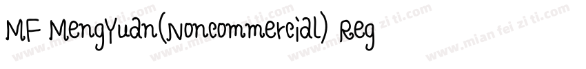 MF MengYuan(Noncommercial) Regular字体转换